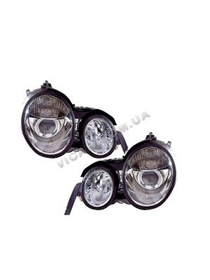 Передние линзовые фары Mercedes W210 (95-02)